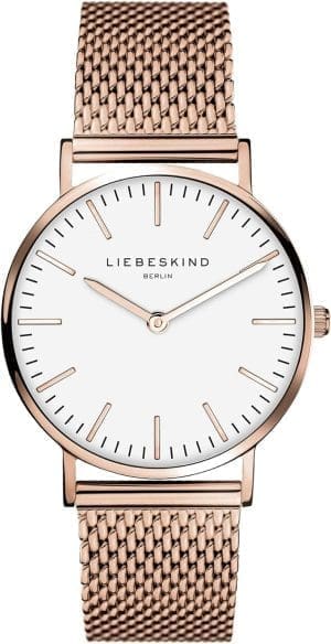 Liebeskind Berlin Armbanduhr aus Edelstahl mit verstellbarem Mesh-Armband