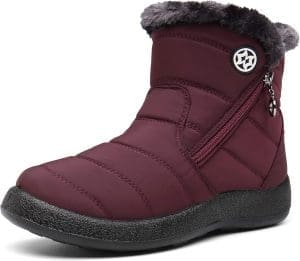 Gaatpot Damen Winterstiefel, wasserdichte, warm gefütterte Schneestiefel, Winterschuhe, Kurzschaftstiefel, Schuhe