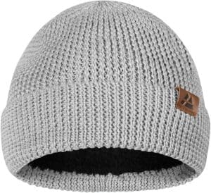 DANISH ENDURANCE Merino Hat with Fleece, Soft Wool Hat, Stretchy & Comfortable, Unisex, Beanie for Men and Women