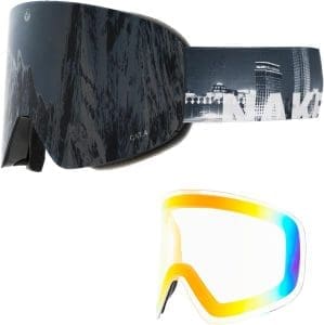 NAKED Optics The TROOP EVO Skibrille Männer, Ski Brille Frauen, Snowboardbrille, Skibrille mit Wechselgläsern für schlechtes Wetter, Schneebrille, Skiing Goggles