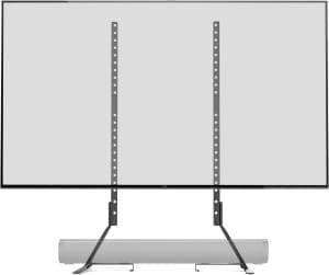 Amazon Basics Universal-TV-Ständer für LCD-/LED-/Plasma-Fernseher, 55,9 cm - 195,6 cm (22 - 77 Zoll), höhenverstellbar, kompatibel mit Soundbars, Traglast bis zu 36 kg, max. VESA 800 x 400 mm, Schwarz