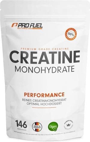 Creatin Monohydrat Pulver 500g – Kreatin Monohydrat in mikronisierter Qualität mit optimal hochdosiert – reines, ohne Zusätze, 100% vegan – für 146 Anwendungen