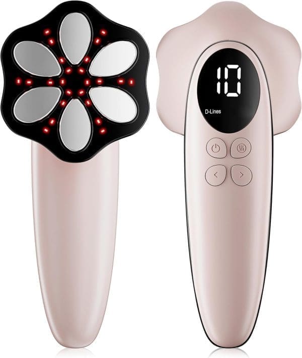 Depsoul Cellulite Massagegerät Elektrisch Anti Cellulite Massagegerät, Kabelloses Anti-Cellulite-Massagegerät für Bauch, Arme, Gesäß und Beine (Rose), Weihnachtsgeschenke Geschenke für Frauen