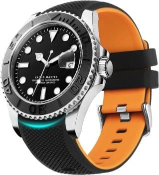 Fullmosa Smart Watch Uhrenarmband 22mm Silikon Ersatzarmband für Samsung Galaxy Watch/Huawei Watch/Garmin/Fossil, Sportarmband ohne Lücken Bicolor, 22mm Schwarz/Gelb