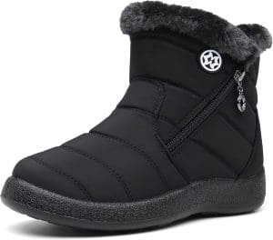 Gaatpot Damen Winterstiefel, wasserdichte, warm gefütterte Schneestiefel, Winterschuhe, Kurzschaftstiefel, Schuhe