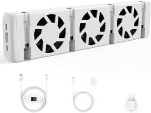 Heizkörperventilator, Smarter Heizungsventilator für Heizungen und Unterheizungen, langlebiger Heizkörperverstärker zur Erhöhung der Heizeffizienz, zum Sparen von Energie und Heizkosten