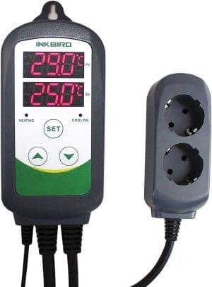 Inkbird ITC-308 Digitaler Temperaturregler mit Sensor, Heiz-Kühltemperaturschalter, 230-V-Thermostate