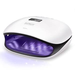 LED-Nagellampe, SUNUV 48W Professioneller UV-Nageltrockner für Gelpolitur-Härtungslichtmaschine, mit automatischem Sensor und LCD-Display für Heim und Nagelstudio Geschenk