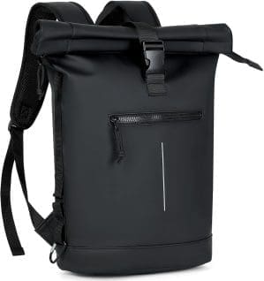 Lekeinchi Rolltop wasserdichter Rucksack für Damen und Herren, großer Laptop-Rucksack mit Computerfach für 17-Zoll-Laptop, eleganter Reiserucksack, Tagesrucksack für Reisen, Radfahren, Universität, Schule,