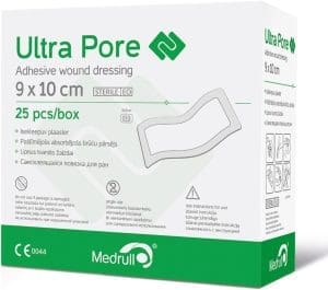 Medrull Steriler Wundverband 9x10 cm Sterile Wundpflaster ULTRA PORE Starke Klebekraft - Schützt bei Schnittwunden & Kratzern - Einzeln verpackt 25er Pack