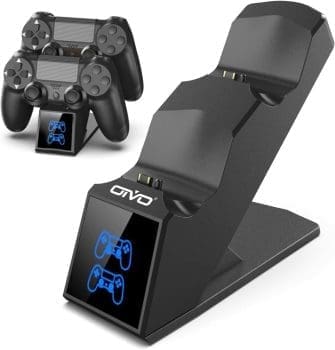 OIVO PS4 Controller Ladestation, Controller Ladestation Ladegerät mit 1,8 Stunden Ladechip, PS4 Ladegerät Dockingstation für Sony Playstation 4 DualShock 4 / PS4 / Pro / PS4 Slim Controller