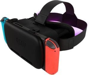 Orzly VR-Brille für Nintendo Switch/Switch, OLED-Konsolenmodell für 3D-Virtual-Reality-Headset, Spiele, Zubehör-Set, Geschenkbox, Edition, Schwarz