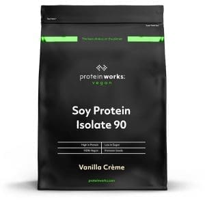 Protein Works Soja Protein 90 Isolat | Vanillecreme | 100 % Vegan, aus nachhaltigem Anbau | Fettarm, ohne Zuckerzusatz | Glutenfrei | 2kg