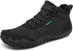 SAGUARO Winter Barfußschuhe Warm Gefüttert Winterschuhe für Damen Herren,EU Gr.36-48