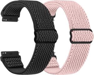 SHIJZWD Elastische Uhrenarmbänder 16mm 18mm 20mm 22mm Armband mit Schnellverschluss, Verstellbares Dehnbares Nylon Loop Sport Atmungsaktives Ersatzarmband für Herren Damen