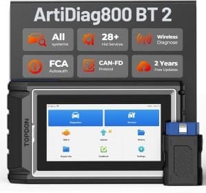 TOPDON OBD2 Diagnosegerät ArtiDiag800BT,Alle Systemdiagnosen &28 Servicefunktionen,obd2 diagnosegerät für alle fahrzeuge,kostenloses Software-Update,Kabellose Verbindung