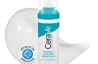 CeraVe Hautbilderneuerndes Retinol Serum, Zuverlässige Pflege bei unreiner und zu Akne neigender Haut, Aufhellender Effekt durch Süßholzwurzelextrakt, Mit 3 essenziellen Ceramiden, 30 ml