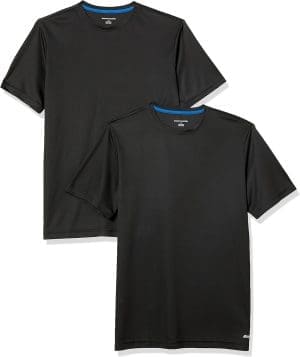 Amazon Essentials Herren Active Performance T-Shirt aus Tech-Stretch (Erhältlich In Big & Tall), 2er-Pack