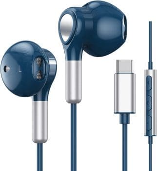 USB C Kopfhörer für Samsung Galaxy S23 Ultra S22 S21 FE S20 A53 A54 USB C Kopfhörer mit Mikrofon In-Ear Kopfhörer mit Kabel Ohrhörer USB Typ C Kopfhörer für iPad Pro 2022 iPad Air 5/4/Mini 6, Pixel 7