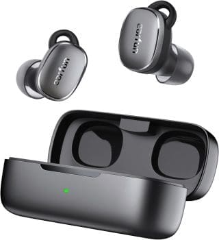 EarFun Free Pro 3 In Ear Bluetooth Kopfhörer mit Geräuschunterdrückung, Hi-Res Audio, Snapdragon Sound, aptX Adaptive, 6 Mikrofone HD Anrufe, Multipoint, 33H Akku, kabelloses Laden, Individueller EQ