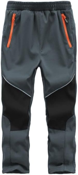 Zzkouine Kinder Softshellhose Schneehose Skihose Warme Hosen Jungen Mädchen Winterhose Outdoorhose Wanderhose