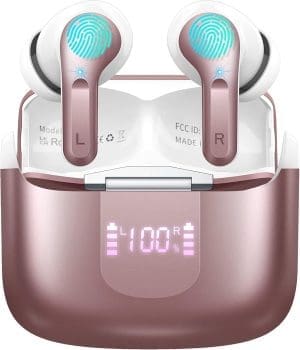 Bluetooth Kopfhörer, Kopfhörer Kabellos Bluetooth 5.3 In Ear Kopfhörer mit 4 ENC Mikrofon, 2023 Neue Kabellose Kopfhörer Noise Cancelling Earbuds mit 40H Deep Bass, USB-C, IP7 Wasserdichte Ohrhörer