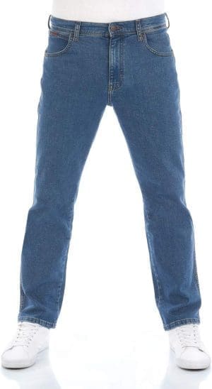 Wrangler Herren Jeans Regular Fit Texas Stretch Hose Authentic Straight Jeanshose Denim Baumwolle Schwarz Blau Grau w28 w29 w30 w31 w32 w33 w34 w36 w38 w40 w42 w44