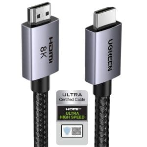 UGREEN HDMI 2.1 Kabel 10K 8K 60Hz 4K 240Hz 165Hz 144Hz 120Hz 48Gbit/s High Speed, HDMI Kabel 2.1 Ultra HD eARC HDR 10+ HDCP Dolby Vision VRR kompatibel mit Mac mini M4/PS5/ Xbox-Serie X/Laptop(5M)