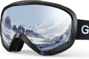 GlaRid Snowboard Skibrille für Herren Damen Jugend Anti Beschlag über der Brille Winter Schneebrille mit Portable Brillenetui