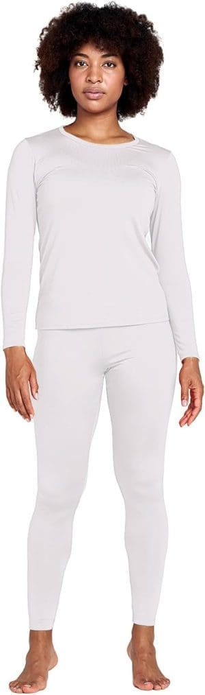 LAPASA Damen Innenfleece Thermounterwäsche-Set, warmes Thermooberteil & Thermohose Leggings Funktionsunterwäsche-Sets (Thermoflux L17)