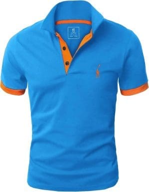 GLESTORE Poloshirt Herren Männer Hemd Herren Kurzarm Shirt Sommer