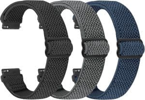 TumpCez Elastische Uhrenarmbänder, 16 mm, 18 mm, 20 mm, 22 mm, Schnellverschluss-Nylonarmband, verstellbare, atmungsaktive Sportbänder, Ersatzarmband für Damen und Herren.