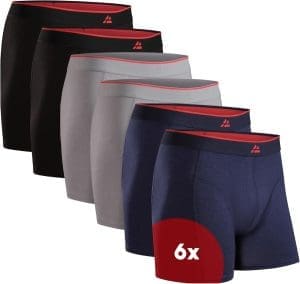 DANISH ENDURANCE 6er Pack Bambus Boxershorts Herren, Superweich & Elastischer Bund, Ohne Zettel, Atmungsaktiv, Unterhosen Herren mit oder ohne Eingriff