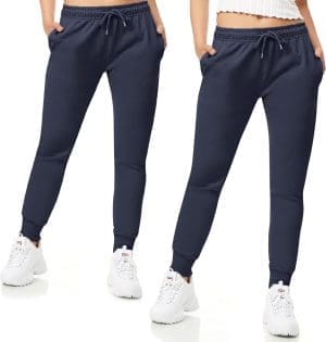 ROSS CAMP Jogginghose Damen - Sporthose Frauen Baumwolle, Trainingshose Fitness High Waist, Jogginghose Slim Fit Freizeithose Lang, Jogging Hose Laufhose Modern