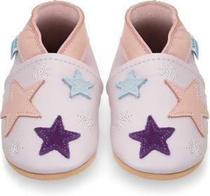 Krabbelschuhe Baby Lauflernschuhe Mädchen Jungen Hausschuhe Baby Schuhe Babyschuhe Weiches Leder mit Wildledersohlen Lederschuhe Kleinkind 0-6 Monate 6-12 Monate 12-18 Monate 18-24 Monate 2-3Y