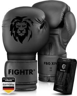 FIGHTR® Boxhandschuhe - Maximaler Schutz & Stabilität | Boxhandschuhe für Boxen, MMA, Muay Thai & Kickboxen | Größen 8-16 oz, inkl. Tragetasche