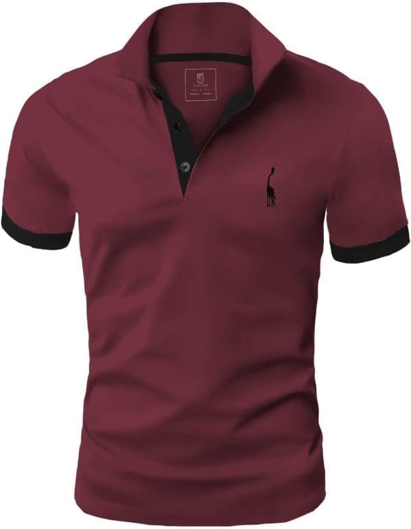 GLESTORE Poloshirt Herren Männer Hemd Herren Kurzarm Shirt Sommer