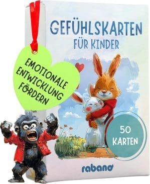 50 Gefühlskarten für Kinder - Sozial-emotionale Entwicklung fördern - Für Kindergarten & Grundschule - Emotionskarten, Gefühlsmonster Karten als Routine