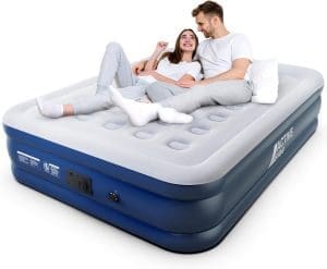 Active Era Premium Luftbett 2 Personen, Luftmatratze selbstaufblasend mit eingebauter elektrischer Pumpe & integriertem Kissen, aufblasbare Matratze für Camping & Gästebett – 203 x 152 x 43 cm