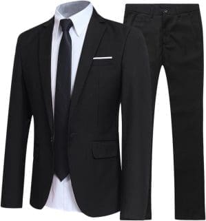 Allthemen Anzug Herren Anzüge Slim Fit 2 Teilig Business Herrenanzug Sakko Hose