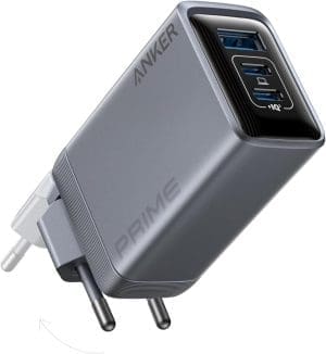 Anker Prime Ladegerät, 100W USB-C Ladegerät, 3 Port GaN faltbares und kompaktes Anker Wandladegerät, für MacBook, iPad, iPhone Modelle iPhone 16, Galaxy S24/S23 und mehr