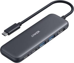 Anker USB C Hub, 332 USB-C Hub (5-in-1) mit 4K-HDMI-Display, 5 Gbit/s Datenanschluss und 2 USB-A-Anschlüssen für MacBook Pro, Air, Dell XPS, Lenovo Thinkpad, HP Laptops und mehr