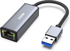 BENFEI USB Ethernet Adapter 1000Mbps, USB auf RJ45 Gigabit Ethernet LAN Netzwerkadapter Kompatibel für MacBook Surface Pro Notebook-PC mit Windows 11/10/8.1/8/7/XP/Vista, Mac OS