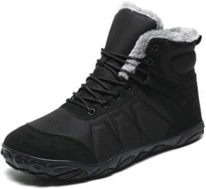 Barfußschuhe Winterstiefel Herren Damen Schneestiefel Herren Damen Winterstiefel Herren Damen Warm Gefüttert Barfußstiefel für Herren Damen Wasserdicht Outdoor Anti-Rutsch Bequem Leicht 37-46EU