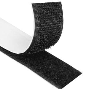 Blooven Klettband Selbstklebend 3 Meter Extra Stark, Doppelseitig Klebende mit Klettverschluss 30mm Breit Selbstklebendes Klebepad Flauschband und Hakenband (Schwarz)