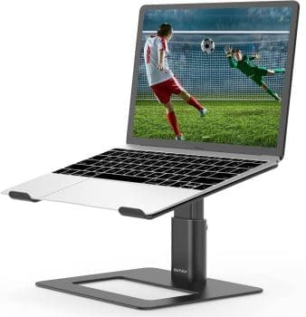 BoYata Laptop-Ständer, höhenverstellbarer Laptop-Riser, belüfteter Aluminium-Notebook-Halter für Schreibtisch, kompatibel mit 10–17 Zoll MacBook Pro/Air, Dell, HP, Samsung, Acer, ASUS Chromebook