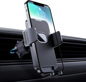 CINDRO Handyhalterung Auto, (Upgrade Militärklasse Hakenclip) Handyhalterung 360° drehbare Belüftung Auto Handyhalterung One Button Release Autohalterung Handy für iPhone Android