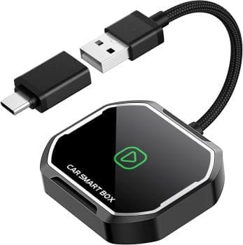 Carplay Wireless-Adapter für iOS, kabelgebundener CarPlay-zu-Wireless-CarPlay-Adapter, Konvertierung, Plug & Play Car Play Wireless-Adapter, kompatibel mit Autos ab 2017 und iPhone iOS 10+