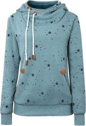 Cassiecy Damen Kapuzenpullover Winter Langarm Hoodie Pullover Baumwolle Casual Sweatshirt Winterjacke Mantel Outwear