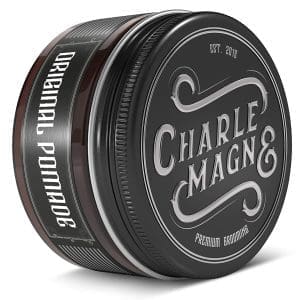 Charlemagne Original Pomade Wasserbasiert - Ideer Starker Halt - Edler Duft - Perfekte Glanz - Herren 100ml - Barbershop Haarpomade - Haar Strong Hold Hart - Männer - Haargel Matt - Haar Glanz